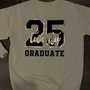 Brand New Senior 2025 Crew Neck. Comfort Colors vinyl added by Small Town Living